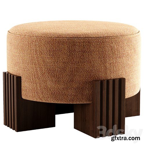 3dsky Pro - CLARK Awaken Type Low fabric stool By DOME DECO
