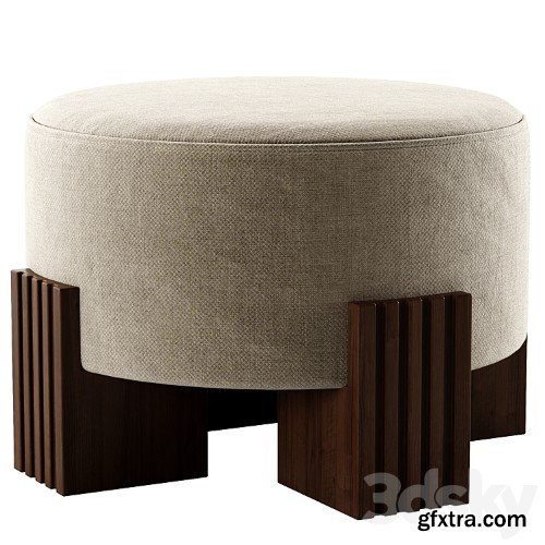 3dsky Pro - CLARK Awaken Type Low fabric stool By DOME DECO