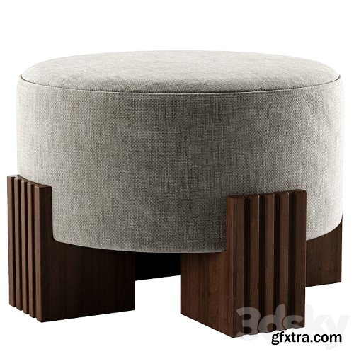 3dsky Pro - CLARK Awaken Type Low fabric stool By DOME DECO