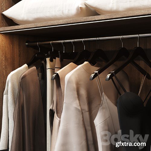 3dsky Pro - Wardrobe with filling and two front options