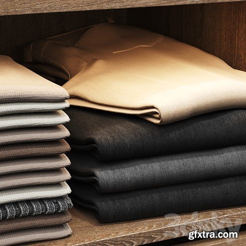 3dsky Pro - Wardrobe with filling and two front options