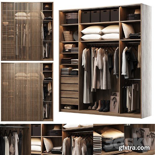 3dsky Pro - Wardrobe with filling and two front options