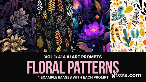 414 Midjourney Prompts for Floral Patterns