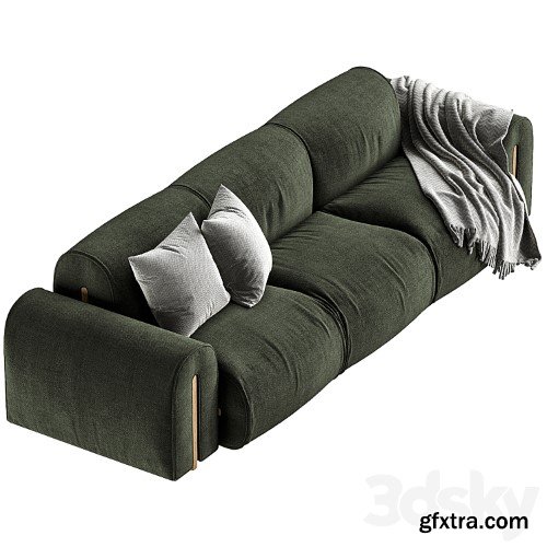 3dsky Pro - COLLE 3 seater Sofa by Natuzzi Italia