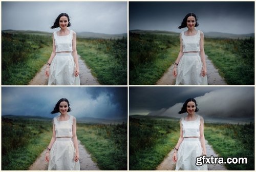 CM - 80 Rain Clouds Photoshop Overlays 360402