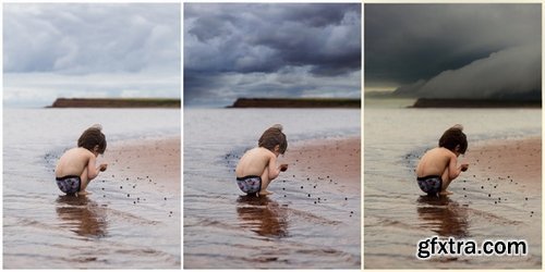 CM - 80 Rain Clouds Photoshop Overlays 360402