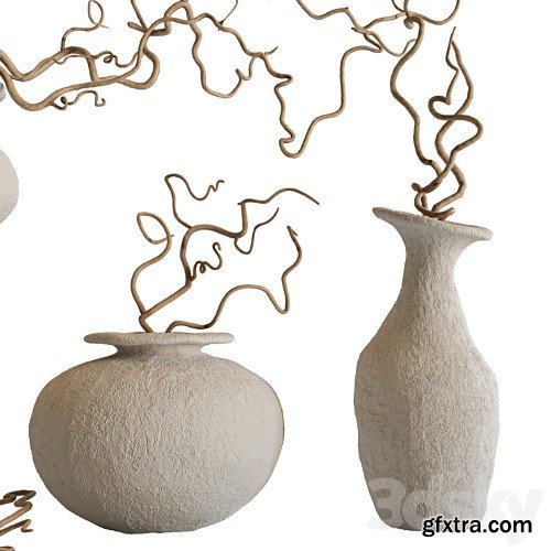 3dsky Pro - Branches and vases set