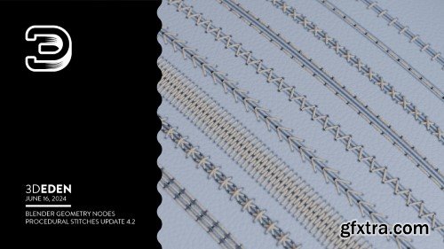 Blender Market - Geometry Nodes Procedural Stitches