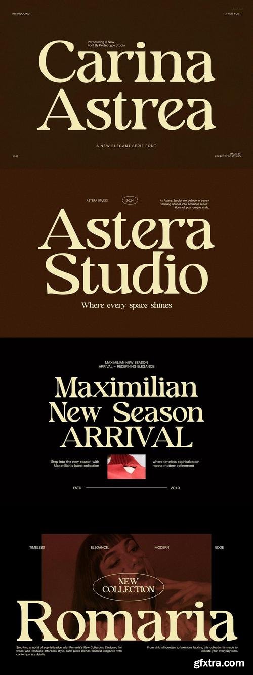 Carina Astrea Elegant Serif Font