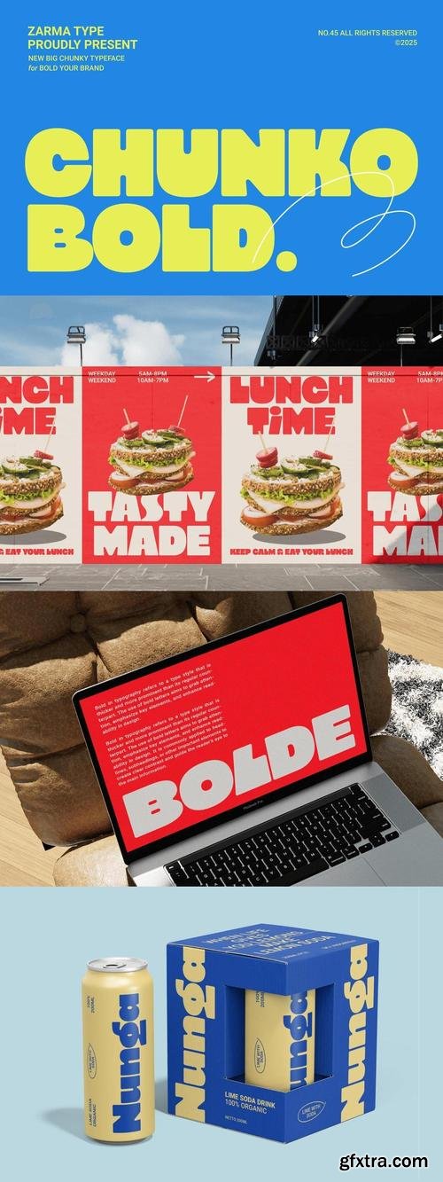 Chunko Bold - Sans Serif Font