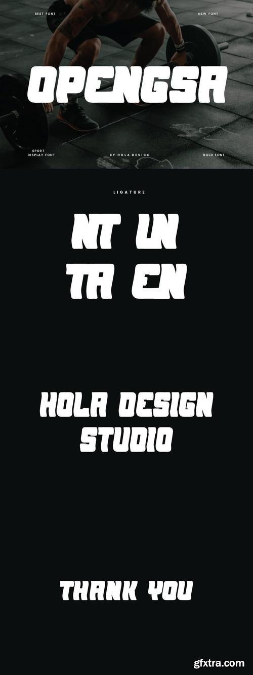 Opengsa - Gym Sport Font