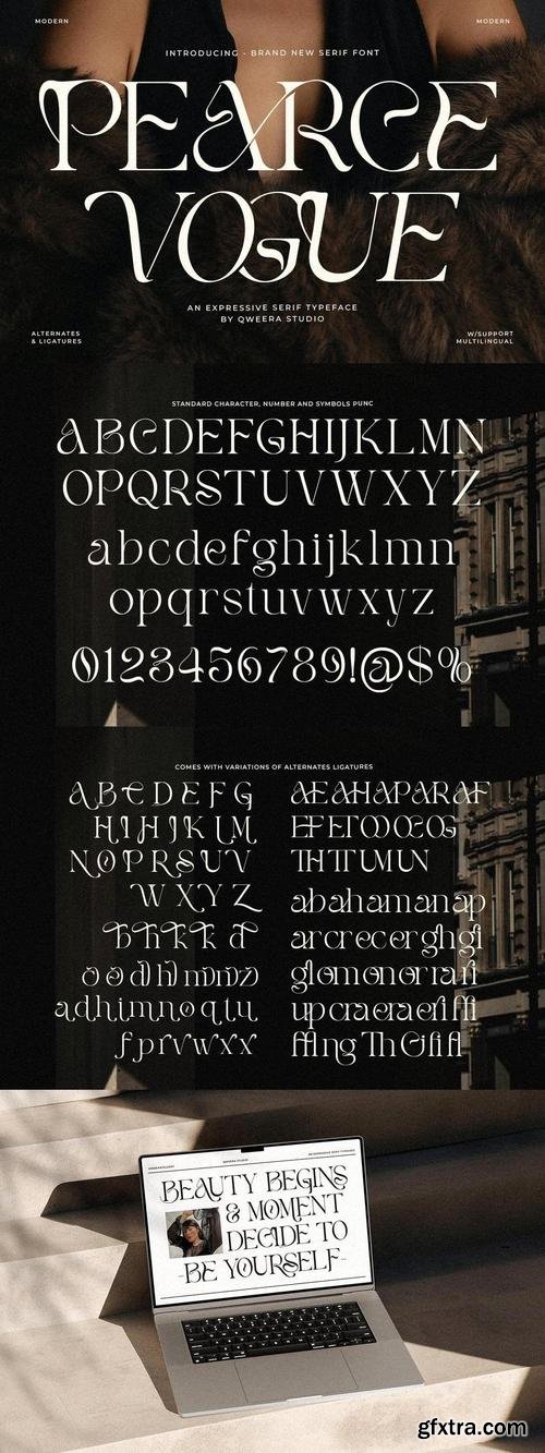 Pearce Vogue - Luxury Serif