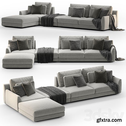 3dsky Pro - Corner sofa Casamania & Horm ELLINGTON