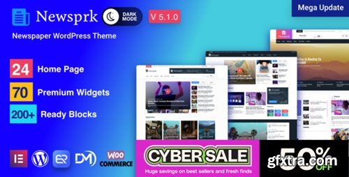 Themeforest - Newsprk v7.4.0 - Newspaper WordPress Theme 28297765