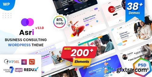 Themeforest - Asri v1.1.4 - Business Consulting WordPress Theme 40060106