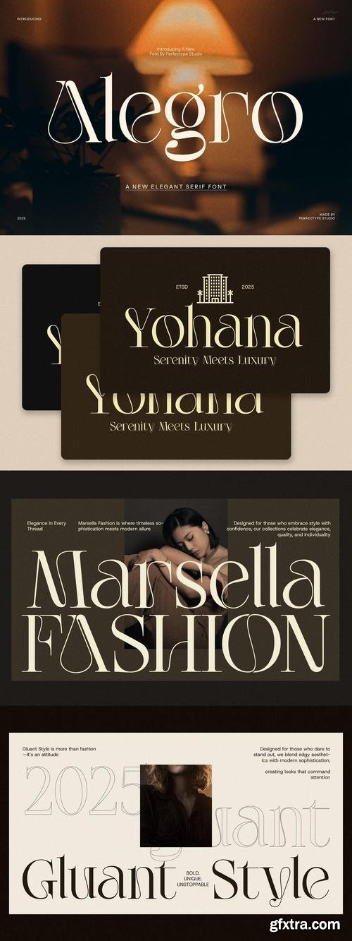 Alegro Unique Serif Font