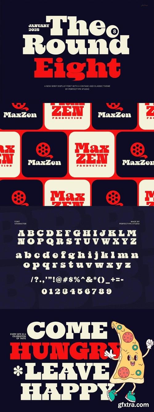 The Round Eight Serif Font