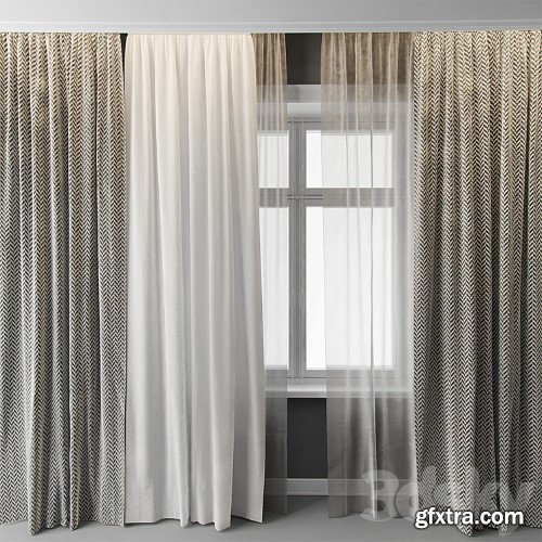 3dsky Pro - Curtains with window