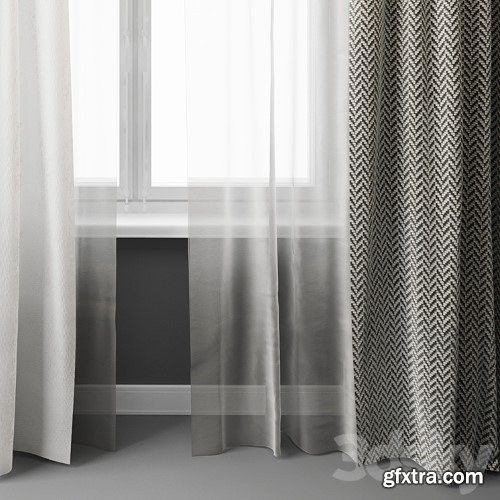 3dsky Pro - Curtains with window