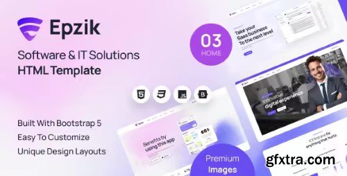 Themeforest - Epzik - Software & IT Solutions HTML Template 52386947 v1.0