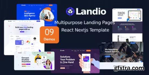 Themeforest - Landio - Multipurpose Landing Page React Template 35865427 v1.0