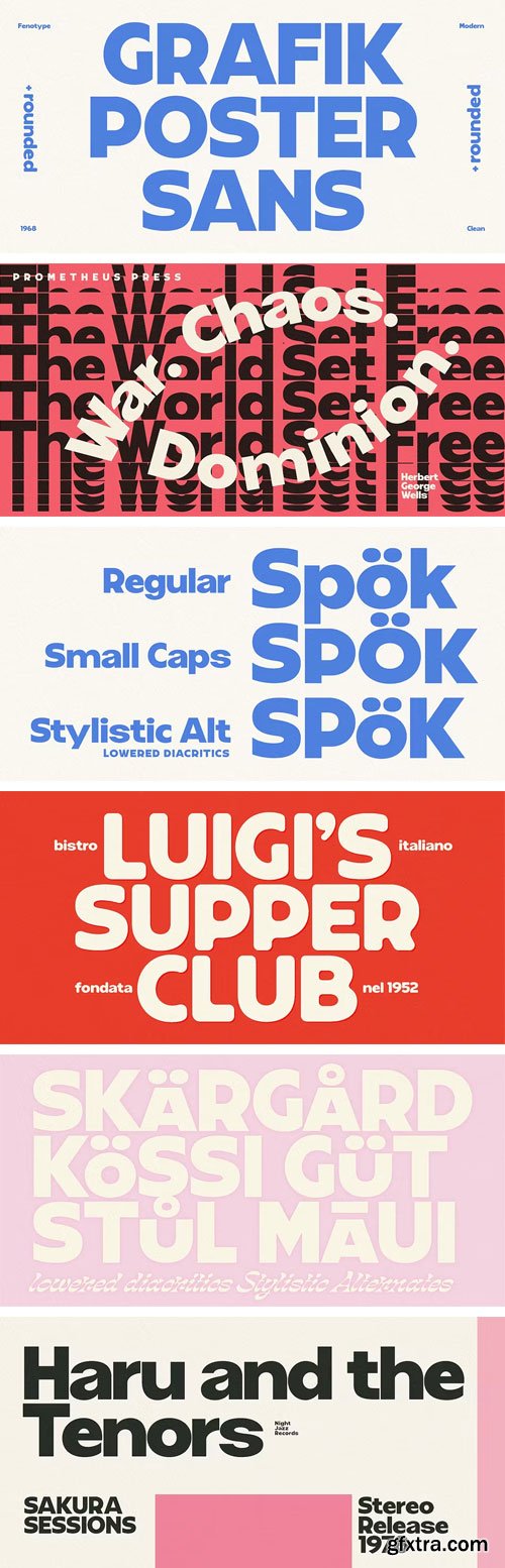 Myfonts - Grafik Poster Font Family