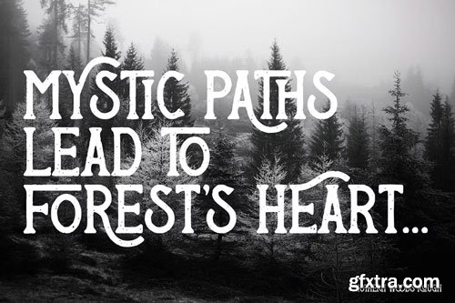 CreativeMarket - Nothern Woods Vintage Label Font