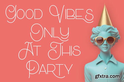 CreativeMarket - Party Time Modern Ligature Font