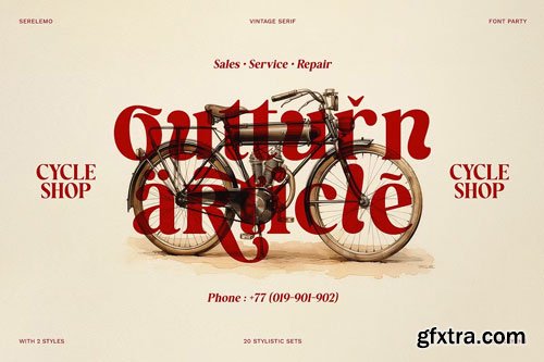 CreativeMarket - Serelemo - Vintage Serif Font