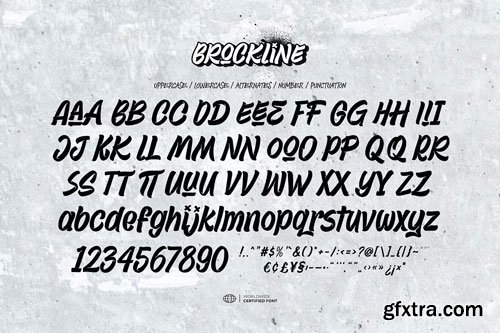 CreativeMarket - Brockline - Stylish Graffiti Brush Font
