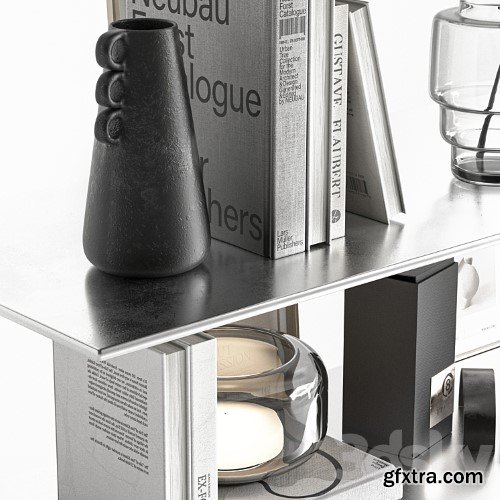 3dsky Pro - Decorative Set-091 Shelf Accessories