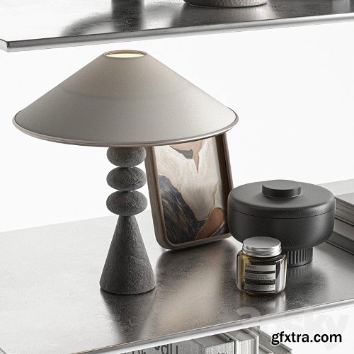 3dsky Pro - Decorative Set-091 Shelf Accessories