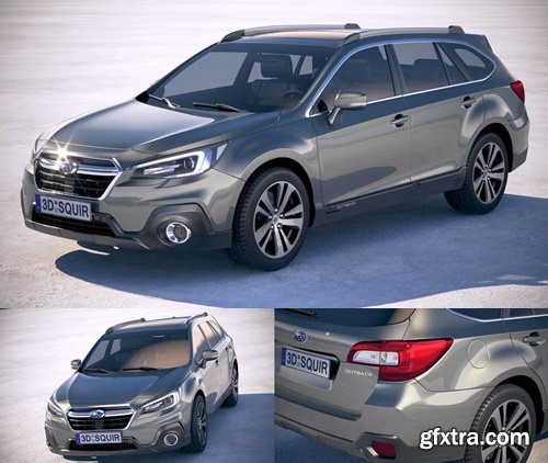 Renderhub - Subaru Outback EU 2019 3D Model
