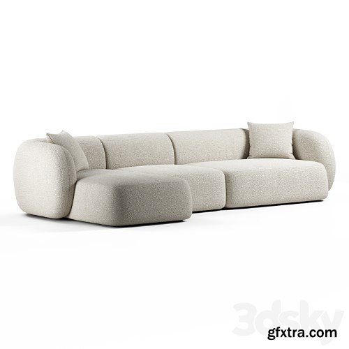 3dsky Pro - Kave Home - Martina, 4 seater sofa