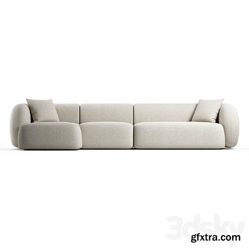 3dsky Pro - Kave Home - Martina, 4 seater sofa