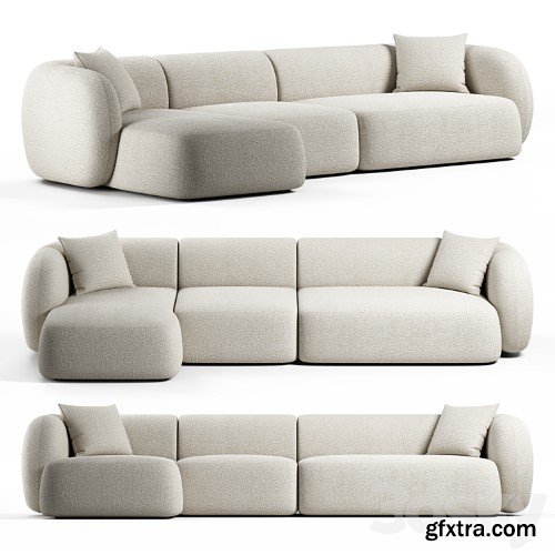 3dsky Pro - Kave Home - Martina, 4 seater sofa