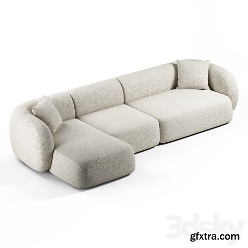 3dsky Pro - Kave Home - Martina, 4 seater sofa