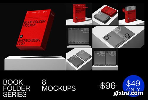 Gumroad - Showcase Mockups - 365 Book Folder Mockup BUNDLE