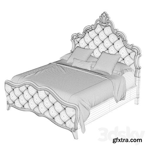 3dsky Pro - Hooker Furniture Bedroom Sanctuary Upholstered King Panel Bed