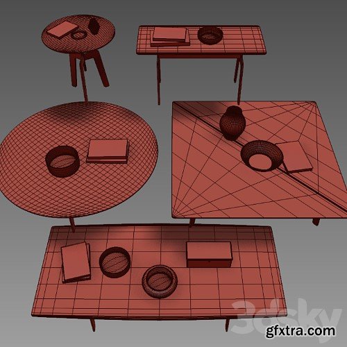 3dsky Pro - POLIFORM COFFEE TABLES TRIBECA