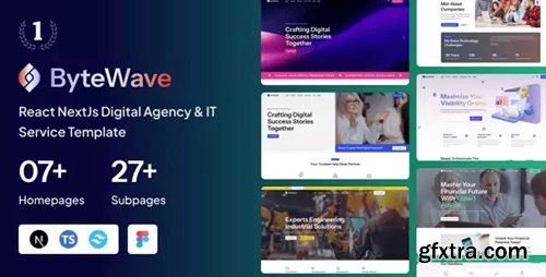 Themeforest - Bytewave - React NextJs Digital Agency & IT Service Template 52762307 v1.0
