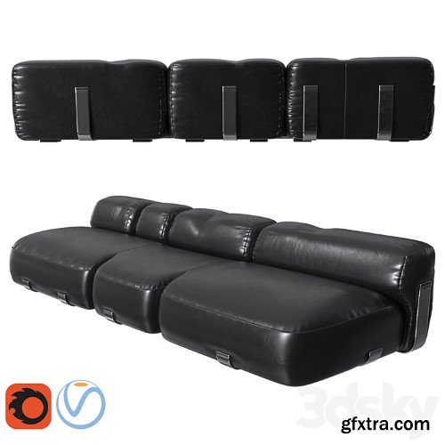 3dsky Pro - Vincenzo De Cotiis Sofa DC0705A