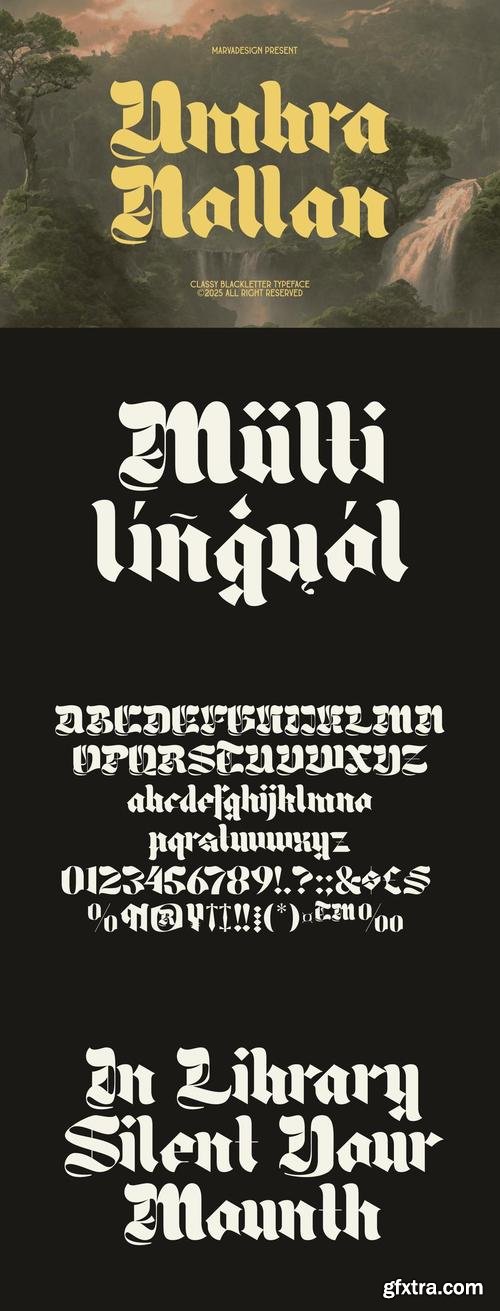 Umbra Nollan - Classic Blackletter Font
