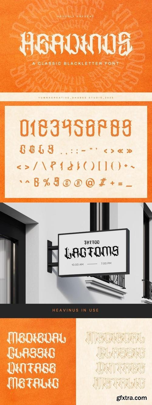 Heavinus - Classic Blackletter Font