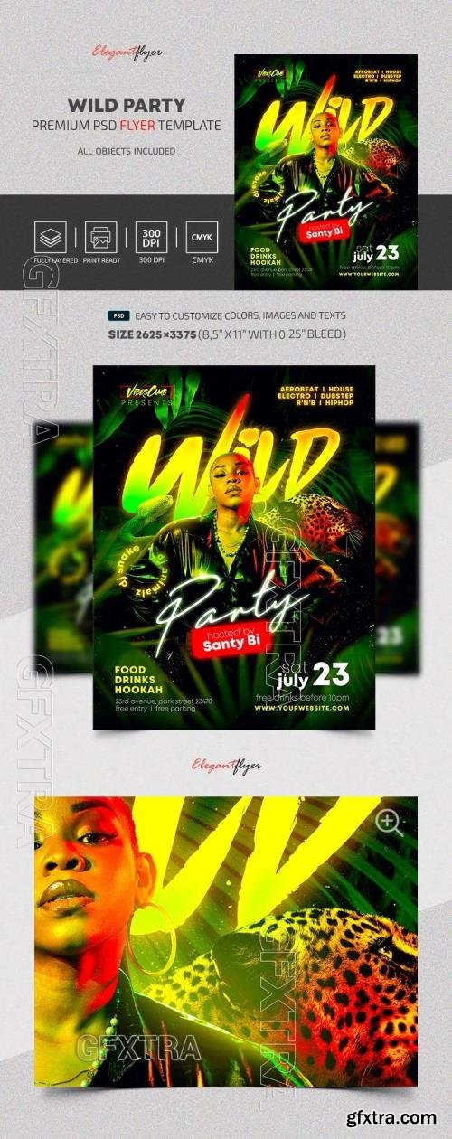 Wild Party Flyer - Premium Flyer template (PSD)