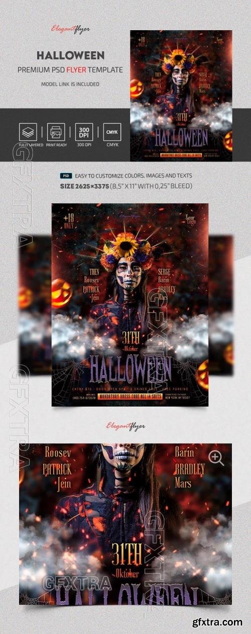 Smoky Halloween Flyer - Premium Flyer template (PSD)