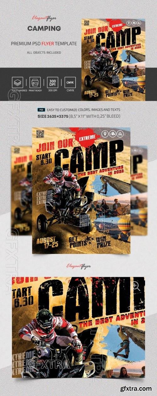 Camping Flyer - Premium Flyer template (PSD)