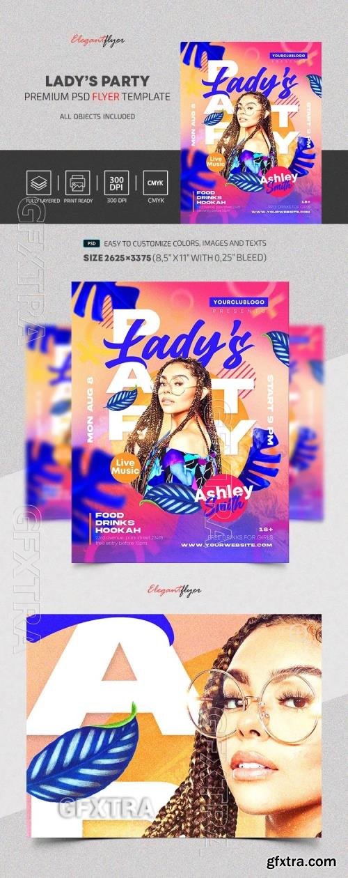 Ladys Party Flyer - Premium Flyer template (PSD)
