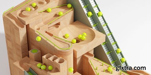 BlenderMarket - Marble Machine 001 to 004