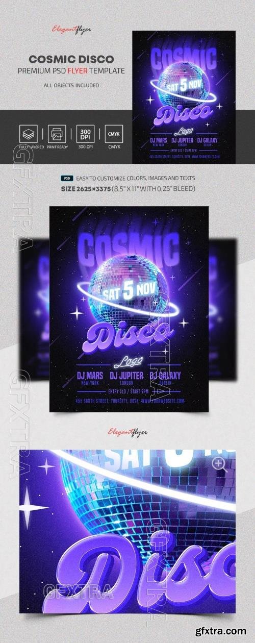 Cosmic Disco Flyer - Premium Flyer template (PSD)